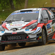 The Toyota Yaris of Kalle Rovanpera, seen at the Rally Estonia in September.
